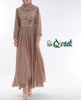 Embroidered Abaya Dress